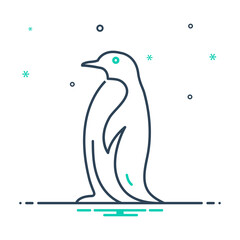 Mix icon for penguin