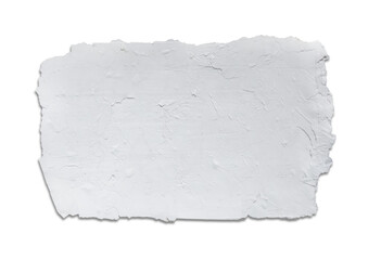 Obraz premium Old eco paper kraft,pieces of white crumpled paper on white background
