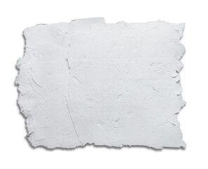 Obraz premium Old eco paper kraft,pieces of white crumpled paper on white background