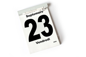23  Septembre 2022