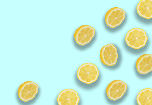 limoni sfondo esatte agrumi frutta limonata fette 