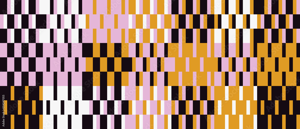 Poster linear abstract vector pattern design