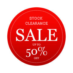 stock clearance sale - up to 50% off
