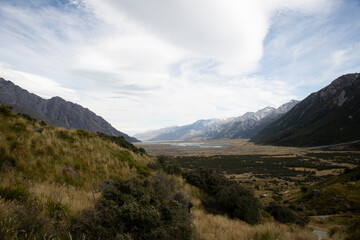 Fototapeta premium summer afternoon at the Hooker valley