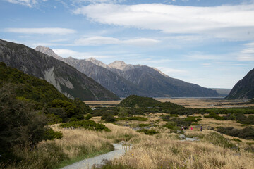 summer afternoon at the Hooker valley