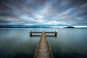 Fototapeta premium New Zealand - Rotorua - Jetty - Lake