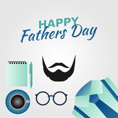 Happy Father's Day Design Vector Illustration