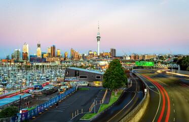 Fototapeta na wymiar Auckland City Skyline - New Zealand 