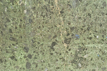 Green marble texture. Stone tile with natural pattern. Marble pavement closeup. A small marble crumb.