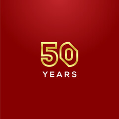 50 Years Anniversary Vector Design