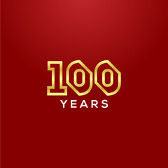 100 Years Anniversary Vector Design