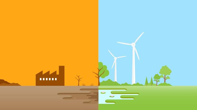 animated graphs of differences in arid and fertile environments