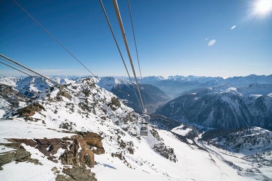 Val di Sole Pejo 3000, Pejo Fonti ski resort, Stelvio National Park, Trentino, Italy
