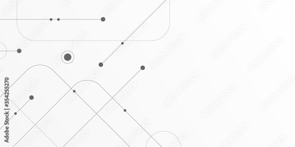 Poster Abstract connect lines and dots.Technology graphic Networkbackground.