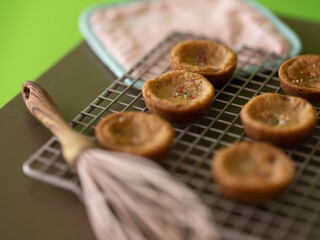 Baking Cookies at Home with Green Screen Background