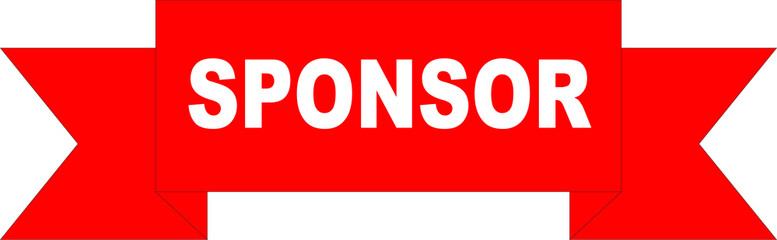 Red Vector Banner sponsor