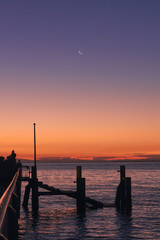 sunset on the pier