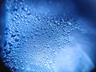 blue backgrounds and water drops 