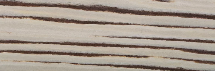 Fotobehang Mooie lichte fineerachtergrond voor uw klassieke ontwerpweergave. Natuurlijke houtstructuur, patroon van een lang fineerblad. © Dmytro Synelnychenko