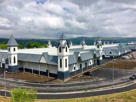 Merthyr, UK: May 27, 2018: Newly opened Trago Mills in Merthyr Tidfil is a family run independent retailer with a warehouse style of shopping offering over 180,000 products.
