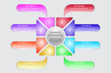 Infographic business concept vector illustration. Creative infographic layout. Infograph vector concept. Abstract infographic elements. Infographic vector template.