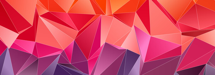 Obraz premium Abstract Low-Poly background. triangulated texture. Design 3d. Polygonal geometrical pattern. Triangular modern style