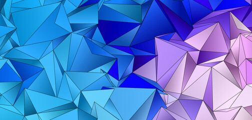 Fototapeta premium Abstract Low-Poly background. triangulated texture. Design 3d. Polygonal geometrical pattern. Triangular modern style