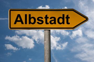 Obraz premium Wegweiser Albstadt