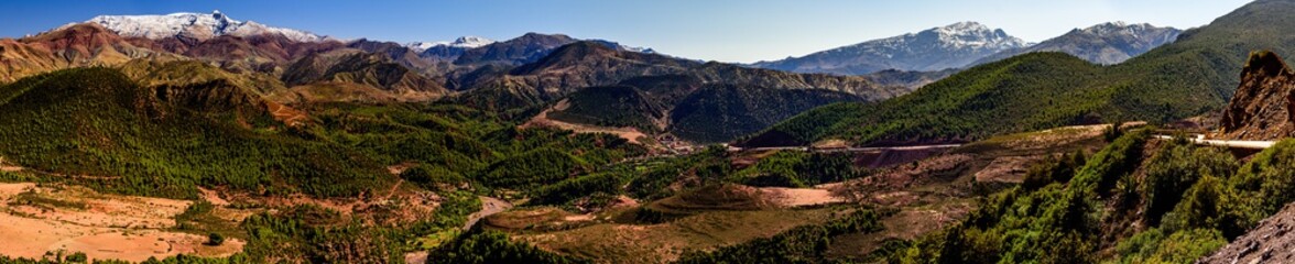 The Atlas Mountains are a mountain range in the Maghreb. It stretches around 2,500 km (1,600 mi)...