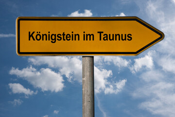 Wegweiser Königstein im Taunus