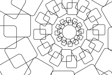 Abstract geometric shape pattern over white background. Vector illustration.