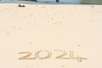 The year 2024 in the sand