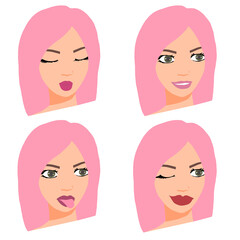 illustrations different emotions of a person