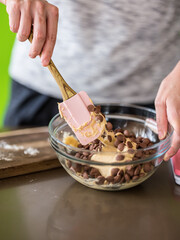 Baking Cookies at Home with Green Screen Background