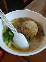 meatball noodle soup