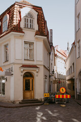 beautiful corner in old city of Tallinn 