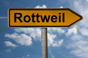 Obraz premium Wegweiser Rottweil
