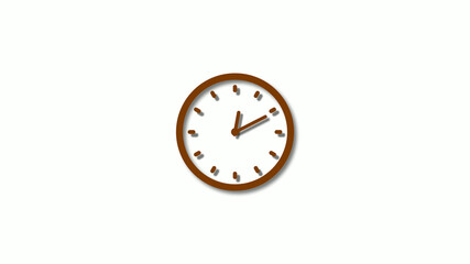 New counting down 3d clock isolated on white background,3d clock icon