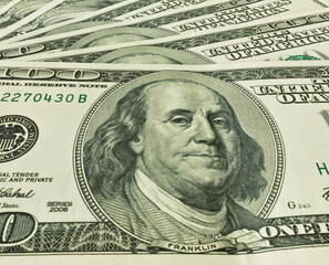background of one hundred dollars