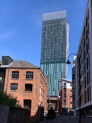 Modern buildings in Manchester City centre. Modern architecture. Taken in Manchester England. 