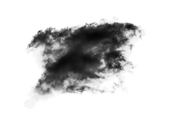 black cloud on a white background,isolated