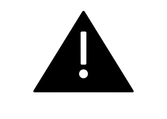 warning sign illustration white background 