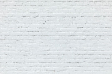 old white brick wall painted in white as harmonic background