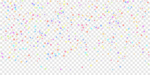Festive confetti. Celebration stars. Colorful star