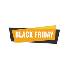 Black Friday sale inscription design template. Black Friday banner. Vector illustration