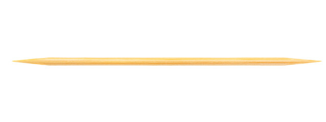 Wooden toothpick, isolated on white background, clipping path, full depth of field