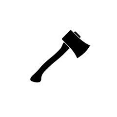 Axe icon, logo isolated on white background