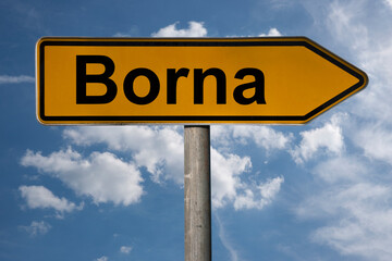 Obraz premium Wegweiser Borna