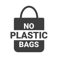 No plastic bag icon vector