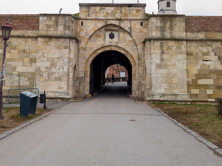 Fototapeta na wymiar Istanbul Gate, one of the many gates at the Belgrade Fortress Kalemegdan, Serbia.